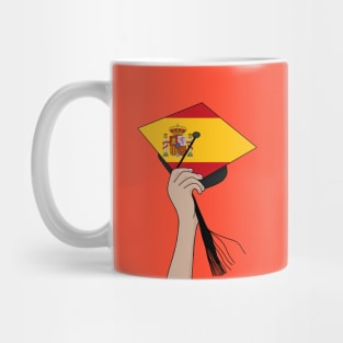 Holding the Square Academic Cap Spain Mug